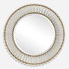 Denali Textured Glass Round Mirror thumbnail 0