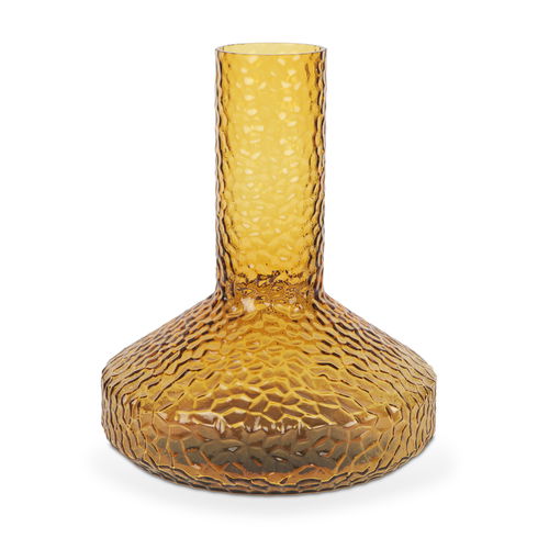 Jolene 11.8" Amber Waterglass Glass Vase