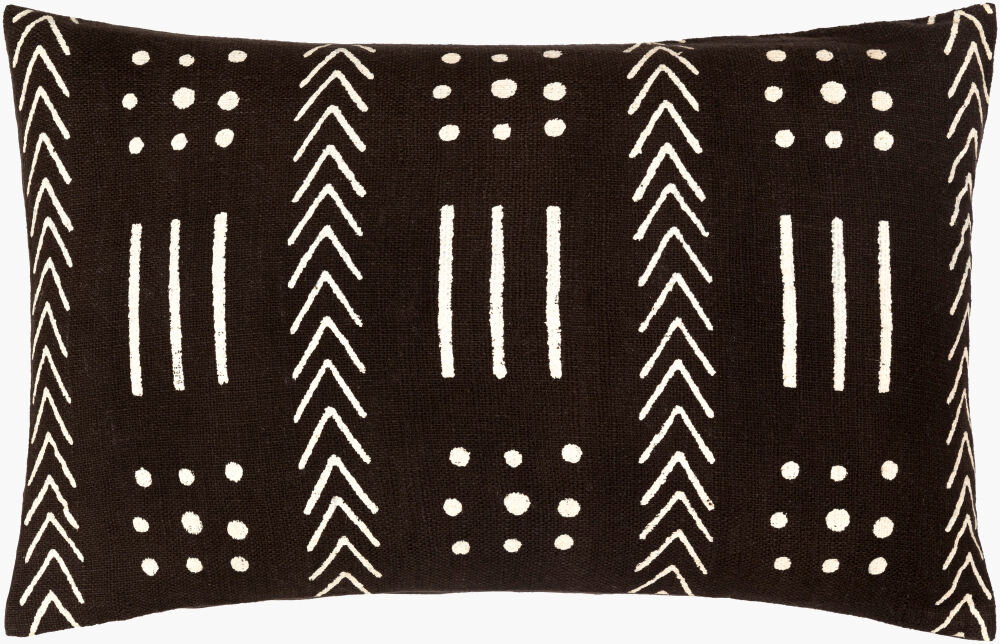 Malian Lumbar Pillow, Decorative Pillow by Surya, 14" length x 22" width