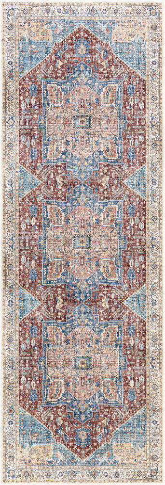 Amelie Machine Woven Rug, by Surya, 7'10.49" length x 2'7.5" width