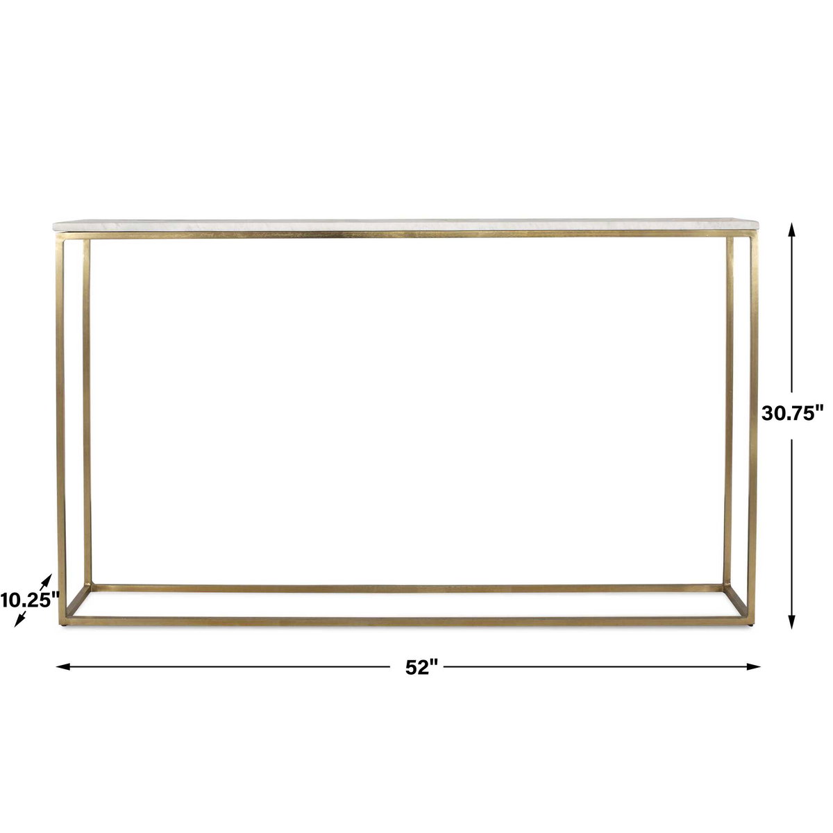Redmond Sofa Counter Table, Furniture by Uttermost, 52" width x 30.75" height x 10.25" depth View 2