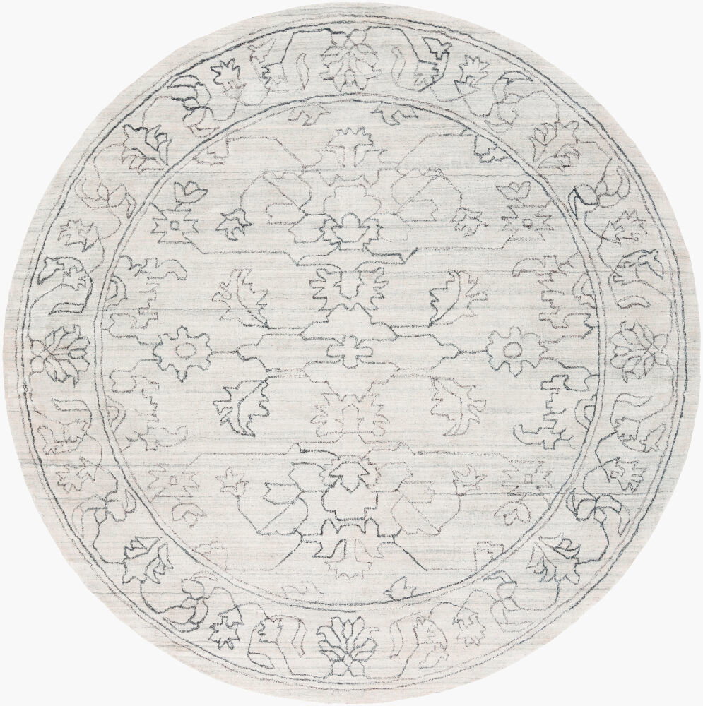 Hightower Handmade Rug, by Surya, 8' length x 8' width
