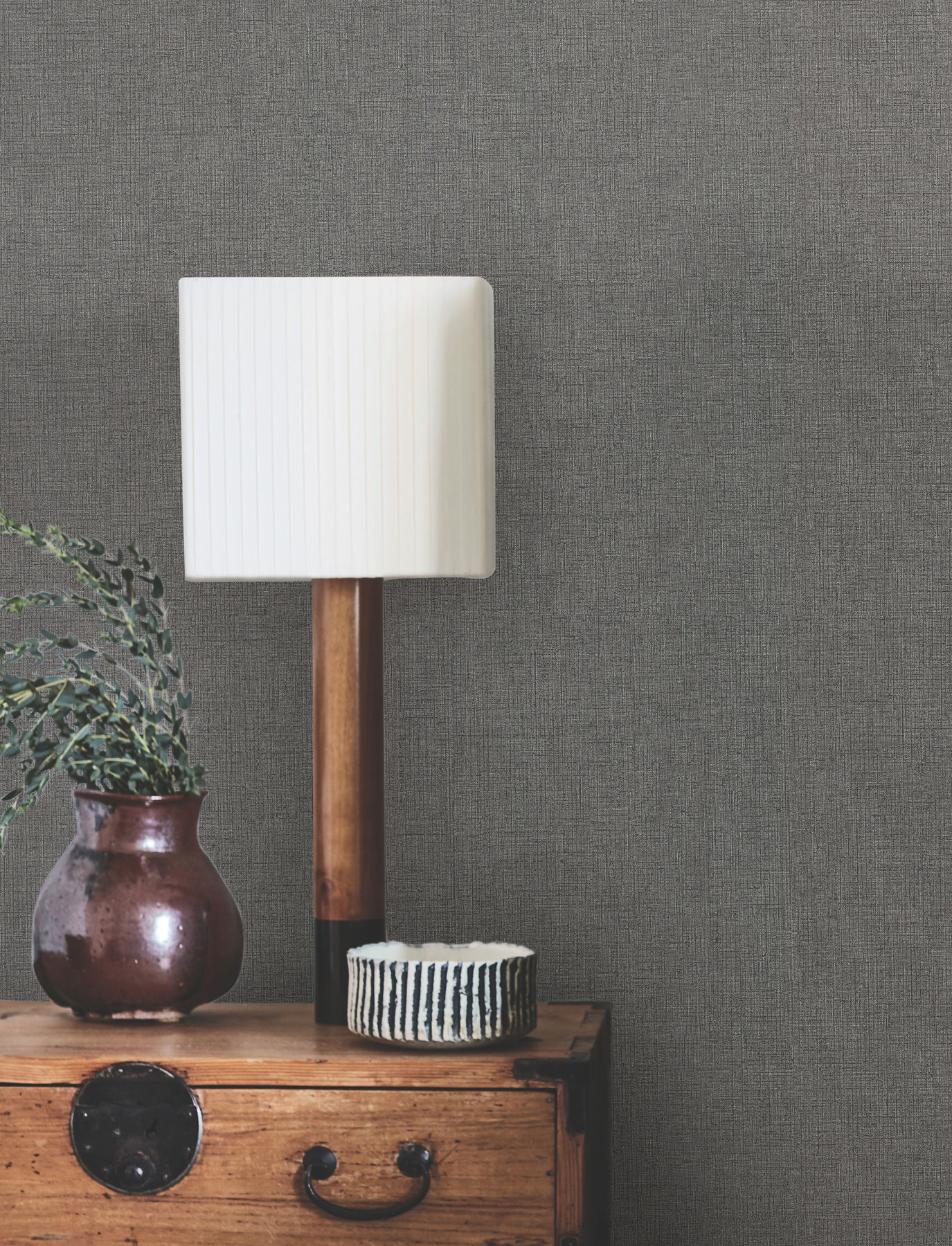 Hardy Linen Onyx Wallpaper large image 