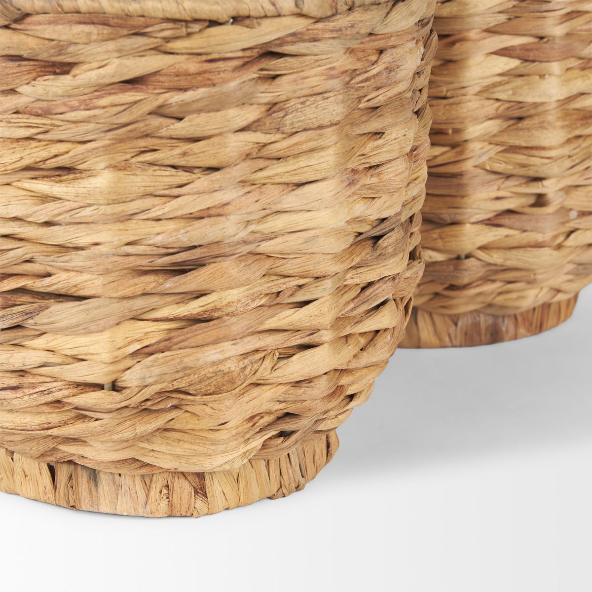 Tamuz (Set of 2) Grass Baskets, Bins & Basket by Mercana, 9.06" length x 9.06" width x 12.99" height View 9