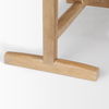 Viktor 84'L Light Brown Solid Wood Dining Table thumbnail 8