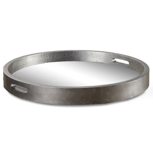 Bechet Round Silver Tray