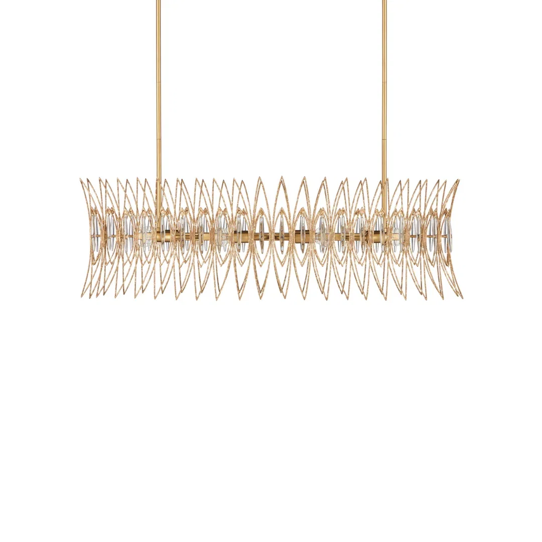 Marquise 8 - Light Chandelier, by Currey and Company, 40" width x 16.75" height x 17.5" depth View 7