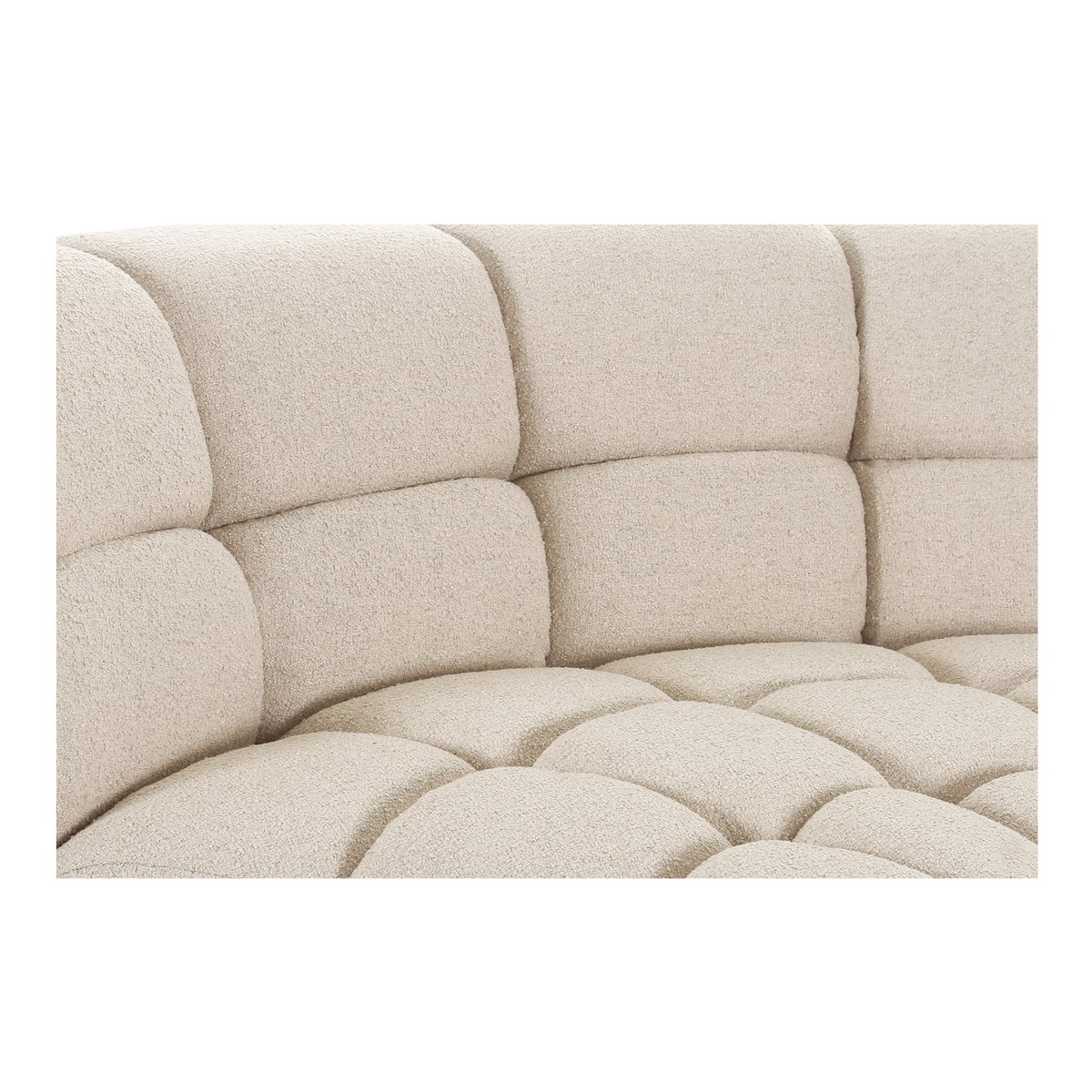Roman L-shaped Sectional Oat, Sectional Sofa by Moe's Home, 118" width x 26.5" height x 118" depth View 7