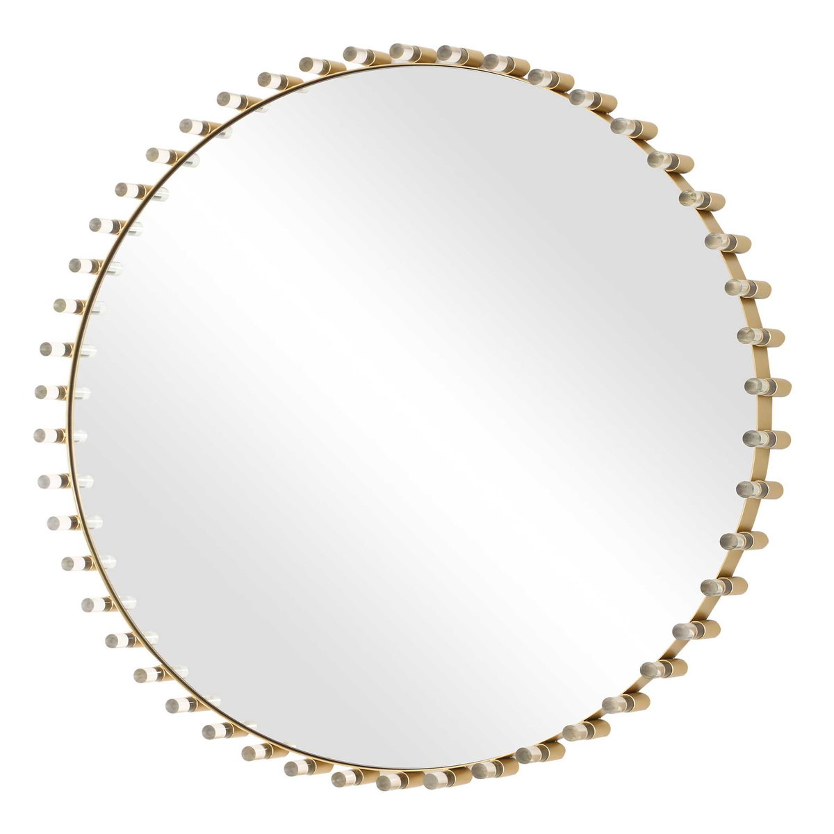 Avelyne Round Mirror, by Uttermost, 37.25" width x 37.25" height x 2.37" depth View 5