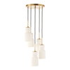 Vanier 5 Light Cluster Pendant, by Uttermost, 9.62" height x 14" diameter thumbnail 5