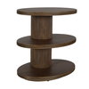 Top Tier Oval Walnut Side Table, Side & End Table by Uttermost, 25" width x 24.5" height x 18" depth thumbnail 2
