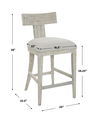 Idris White Counter Stool thumbnail 2