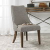 Daxton Earth Tone Armless Chair, Furniture by Uttermost, 22" width x 38" height x 27" depth thumbnail 4