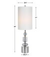 Stratus Gray Glass Buffet Lamp thumbnail 2