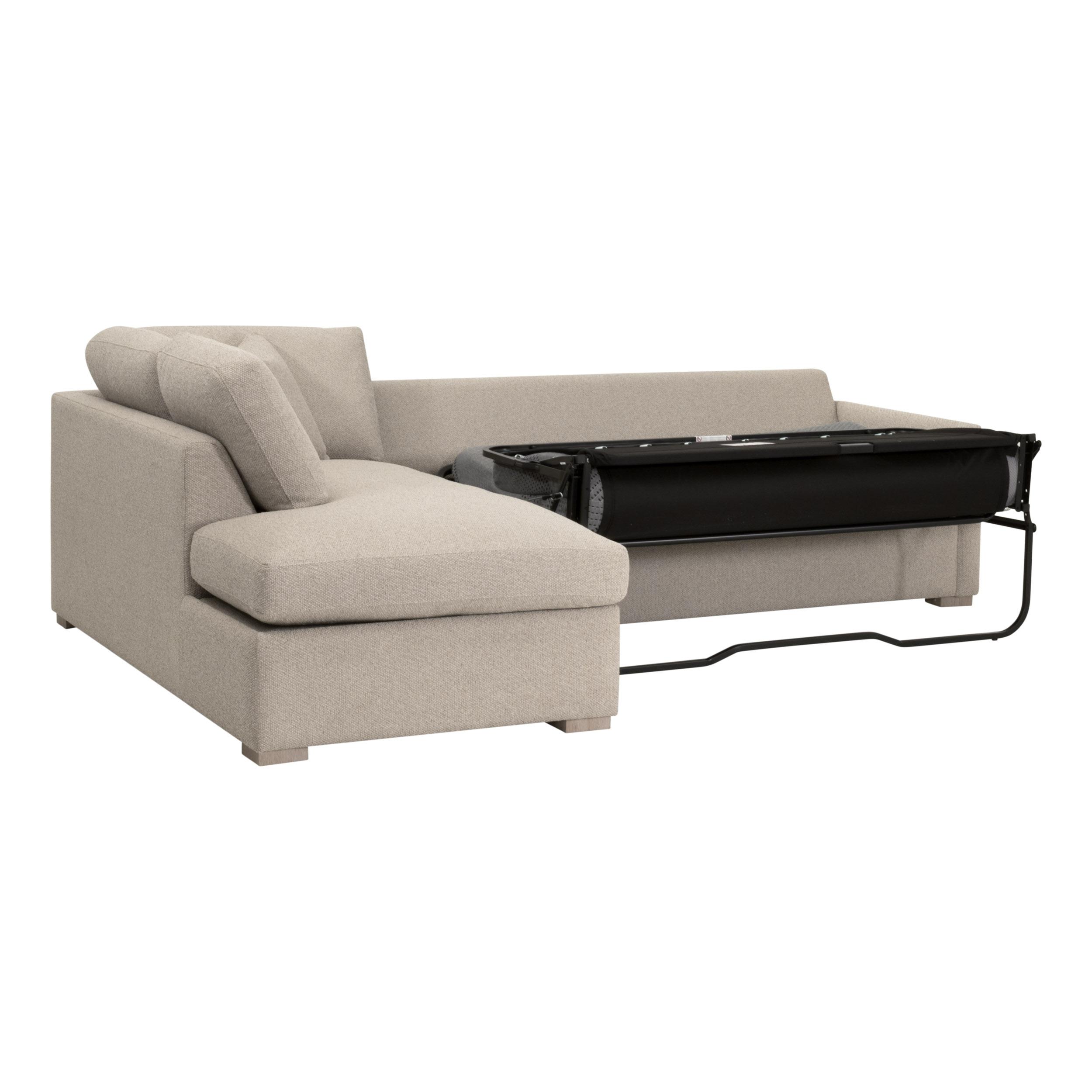 Clara 112'  Slim Arm Sleeper Queen LF Sectional, Seating by Essentials for Living, 112" width x 37.5" height x 81" depth View 10