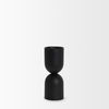 Qamra Short Black Metal Pillar Candle Holder thumbnail 3