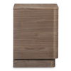 Round Off Tall Nightstand Walnut Brown thumbnail 7