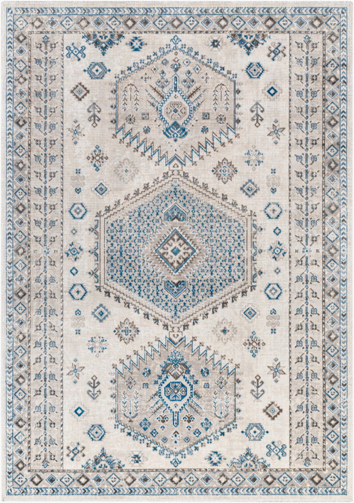Basel Machine Woven Rug, by Surya, 1'2.96" length x 1'2.96" width