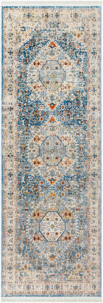 Chicago Machine Woven Rug, by Surya, 8'0.06" length x 2'9.86" width