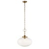 Bellaire 1 Light Glass Shade Pendant, Ceiling Light by Uttermost, 20" height x 16.5" diameter thumbnail 6