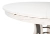 Tower Jupe Dining Table Med Working Wht, by Sarreid, 4'7" length x 4'7" width x 2'6" height thumbnail 8