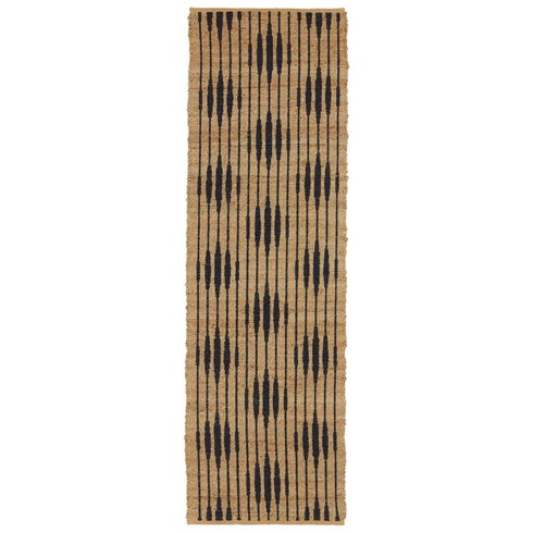 Atolia Handmade Trellis Natural/ Navy Area Rug (9
