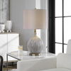 Hedera Textured Ivory Table Lamp thumbnail 1