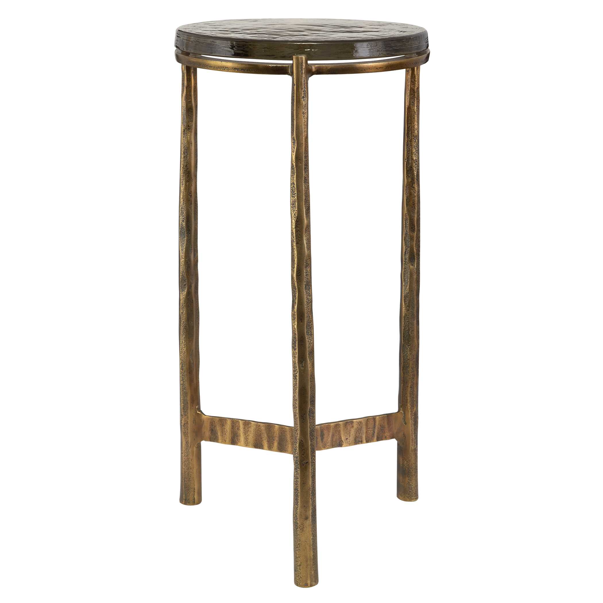 Eternity Brass Accent Table, Furniture by Uttermost, 11.5" width x 23" height x 11.5" depth View 4