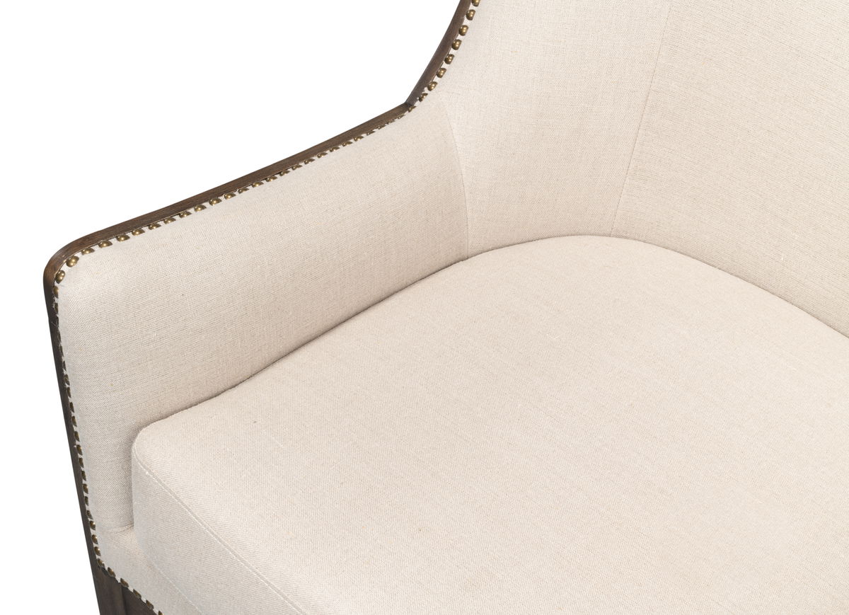 Nolan Chair, by Sarreid, 2'9" length x 2'7" width x 3'9" height View 12
