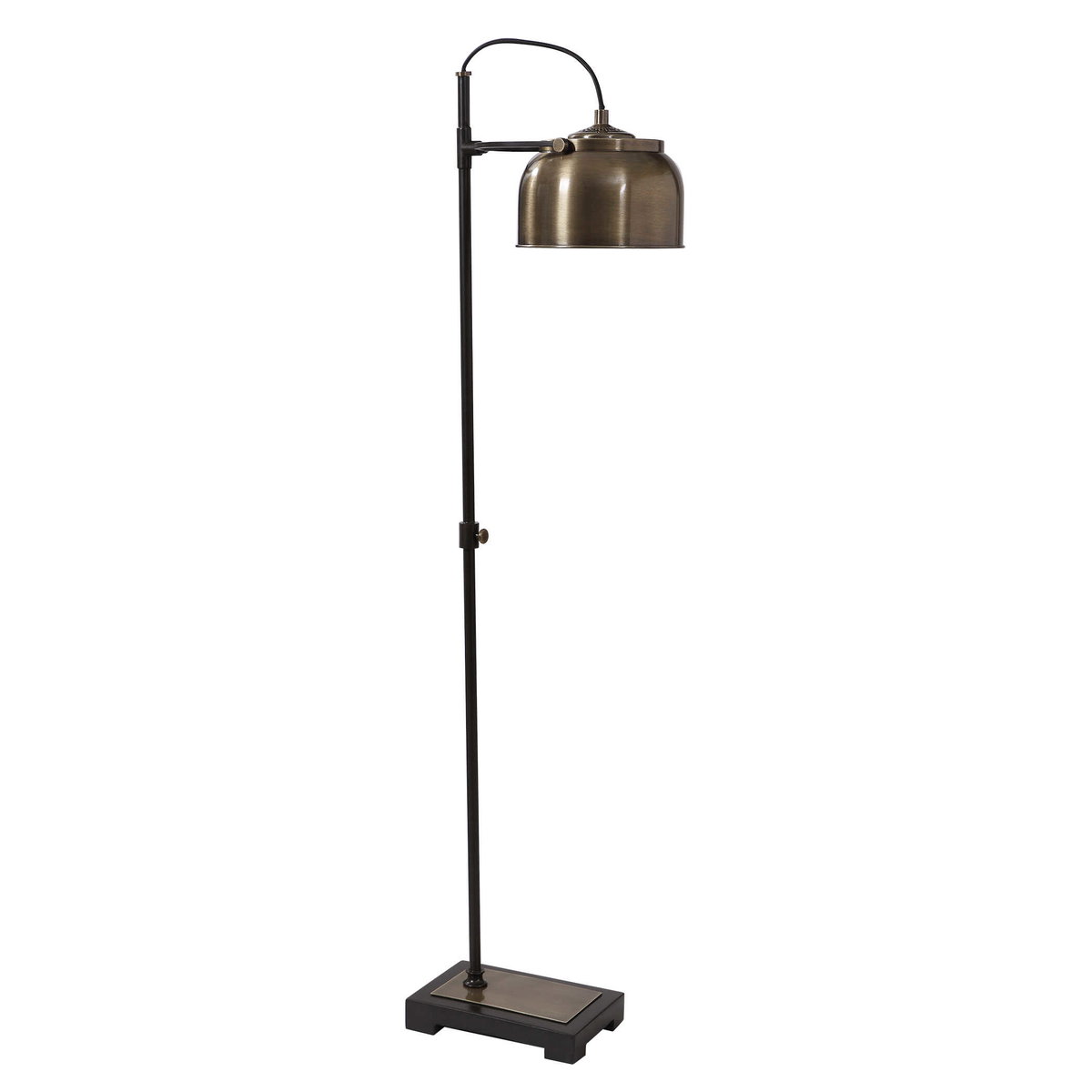 Bessemer Industrial Floor Lamp, by Uttermost, 10" width x 4'11" height x 1'6" depth View 4