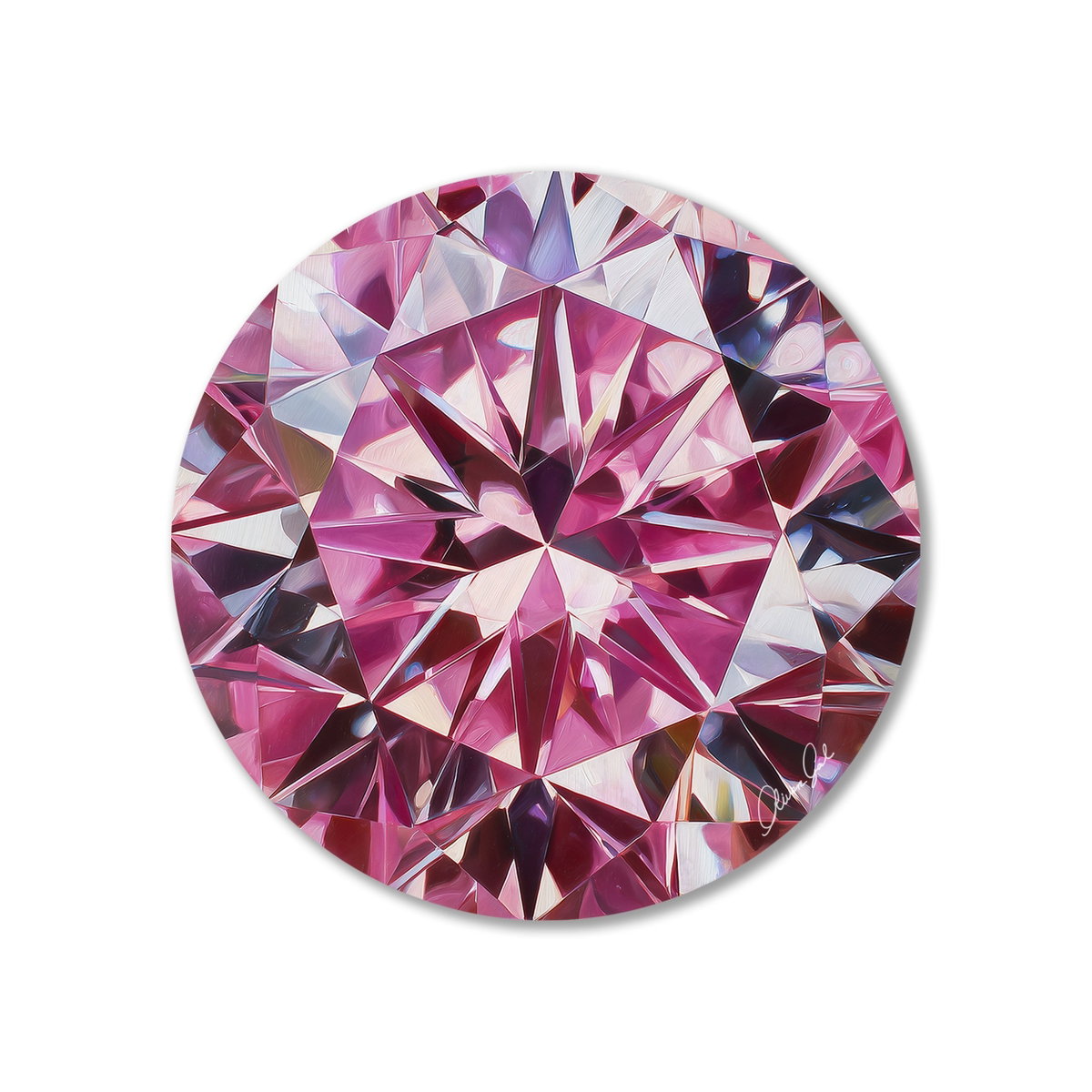 Rosy Glow Orb II (No Embellishment), Art by Oliver Gal,  24 View 1
