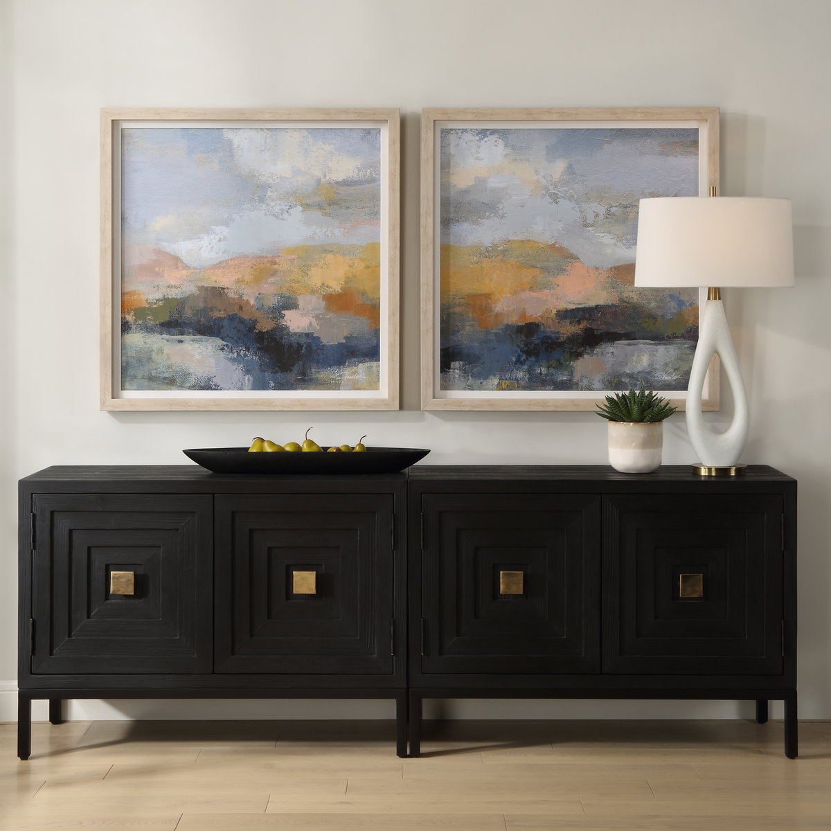 Dusk Framed Prints Set/2, by Uttermost, 3'0.25" width x 3'0.25" height x 2" depth View 2