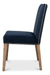 Franklin Side Chair, Navy Blue, Dining Chair by Sarreid, 19" length x 25" width x 36" height thumbnail 9