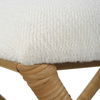 Expedition White Fabric Small Bench 5 Expedition White Fabric Small Bench thumbnail 5