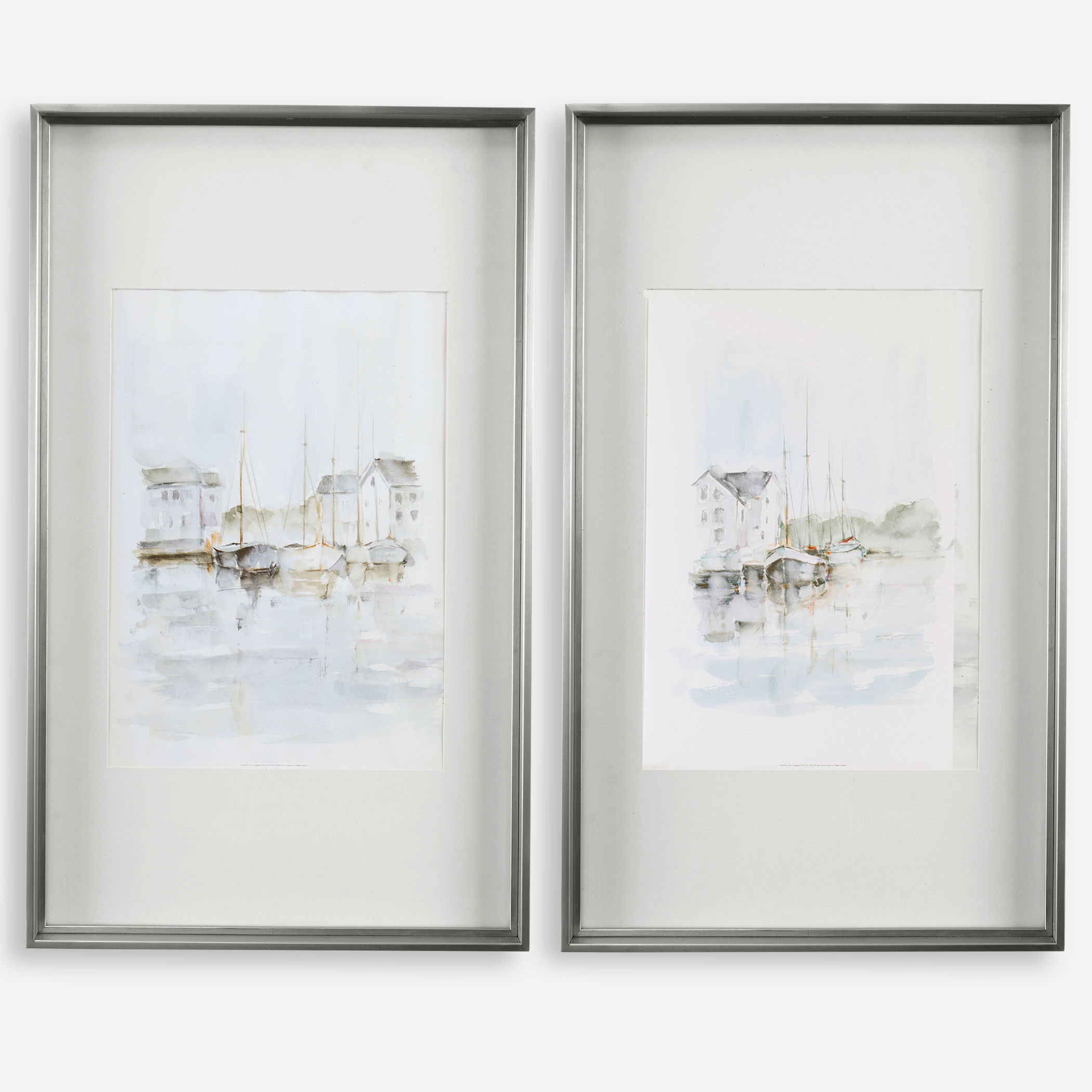 New England Port Framed Prints, S/2 large image 