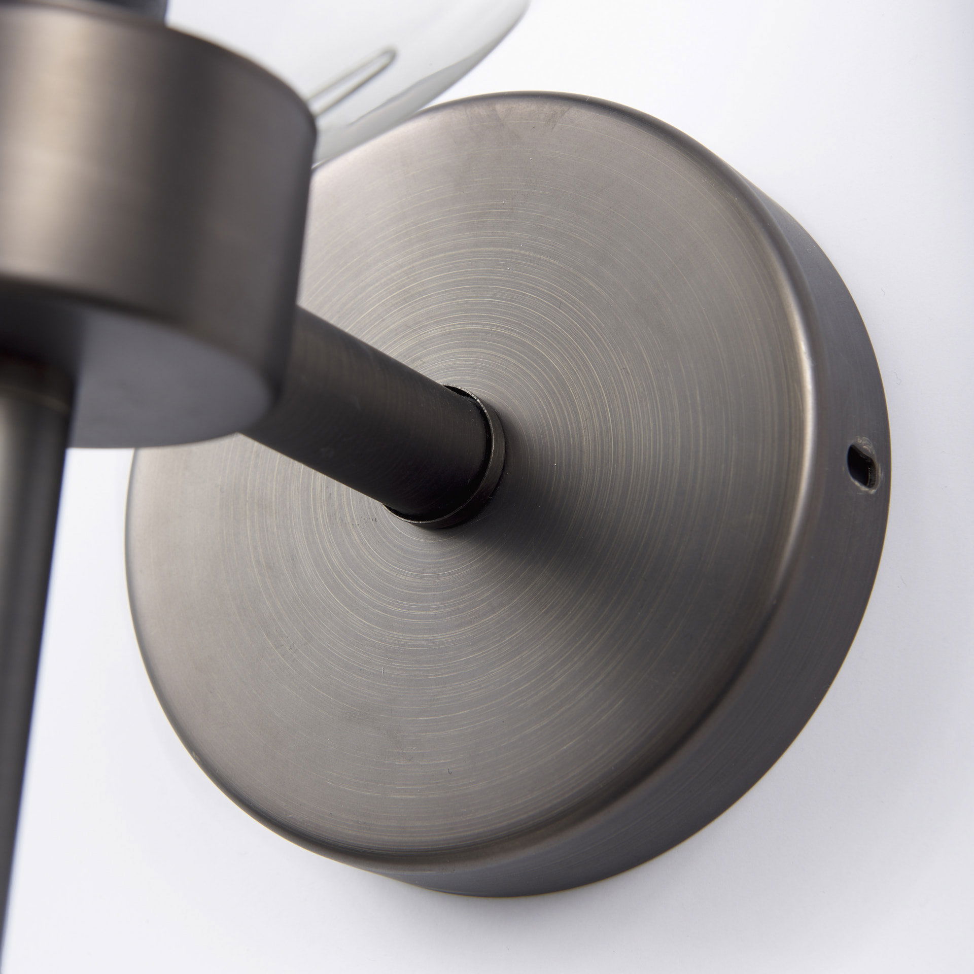 Boltern II 6x12 Black Toned Glass Globe Wall Sconce, by Mercana, 6" length x 6" width x 12" height View 6