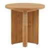 Phaedra Outdoor Side Table Natural, Side & End Table by Dovetail, 19.75" width x 20" height x 19.75" depth thumbnail 2