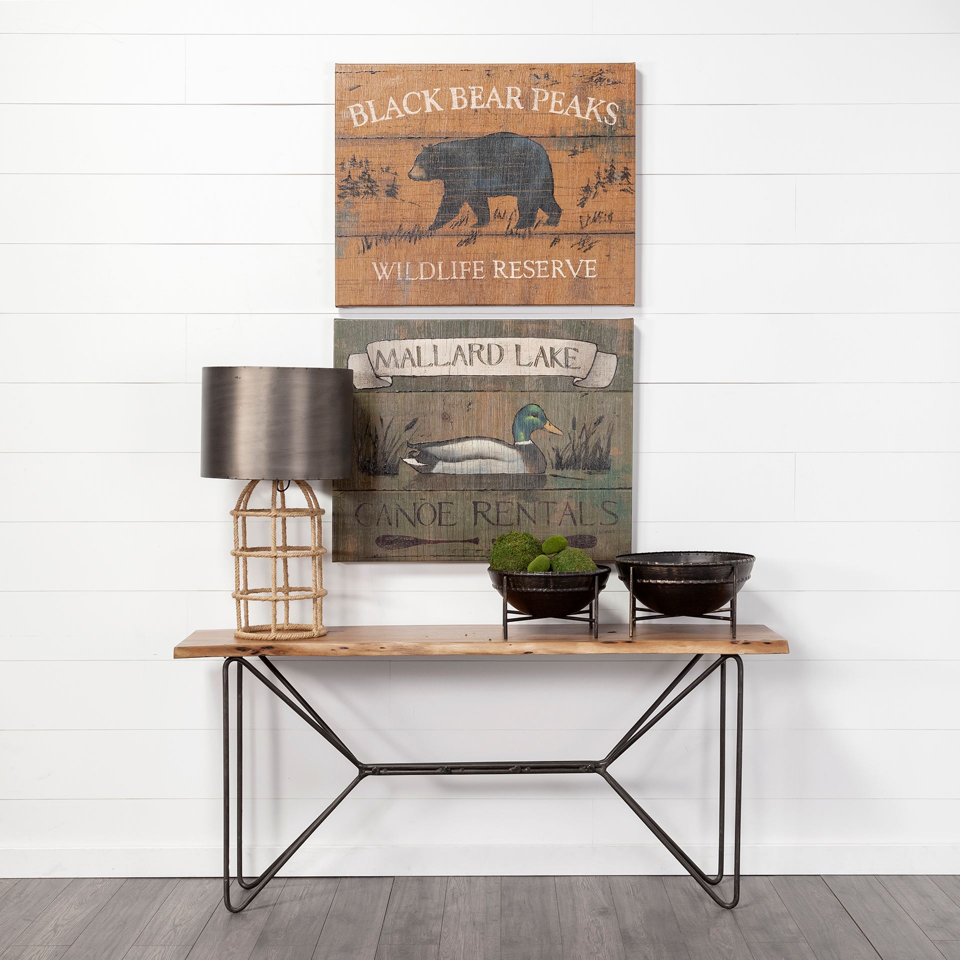 Cauldron (Set of 2) Brown Metal Bowls, Decorative Bowl by Mercana, 16" length x 16" width x 8.3" height View 2