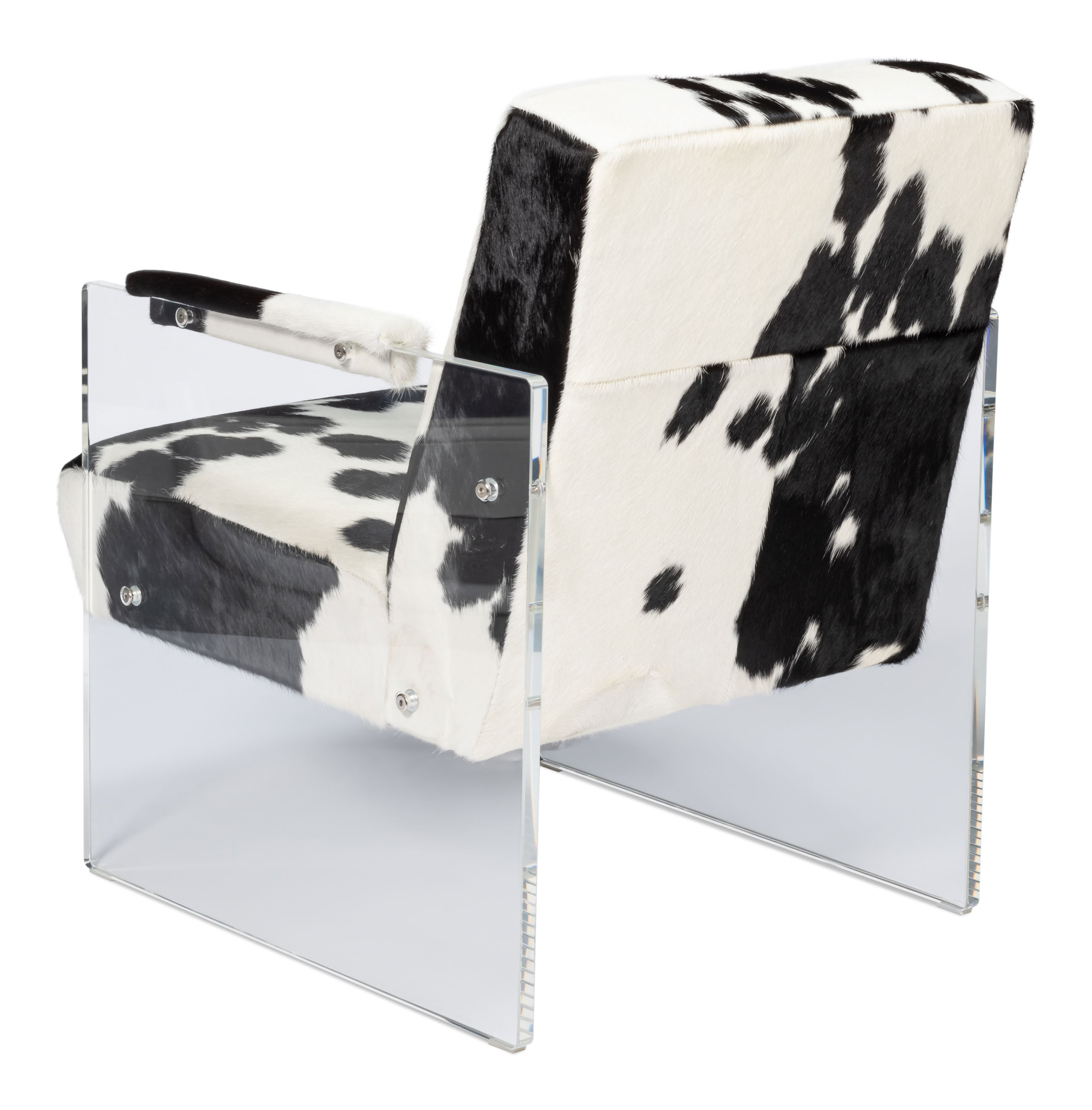 Holloway Armchair, Black & White, Seating by Sarreid, 24" length x 32" width x 31" height View 11