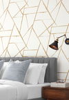 Intersect Gold Metallic Wallpaper thumbnail 1