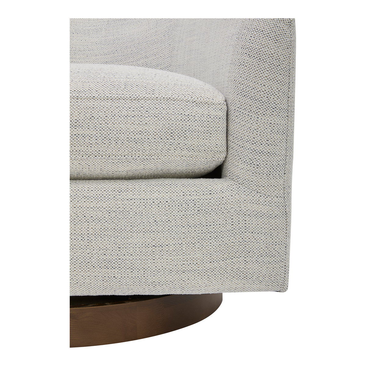 Oscy Swivel Chair Splashed White, Accent Chair by Moe's Home, 31" width x 28" height x 31" depth View 7