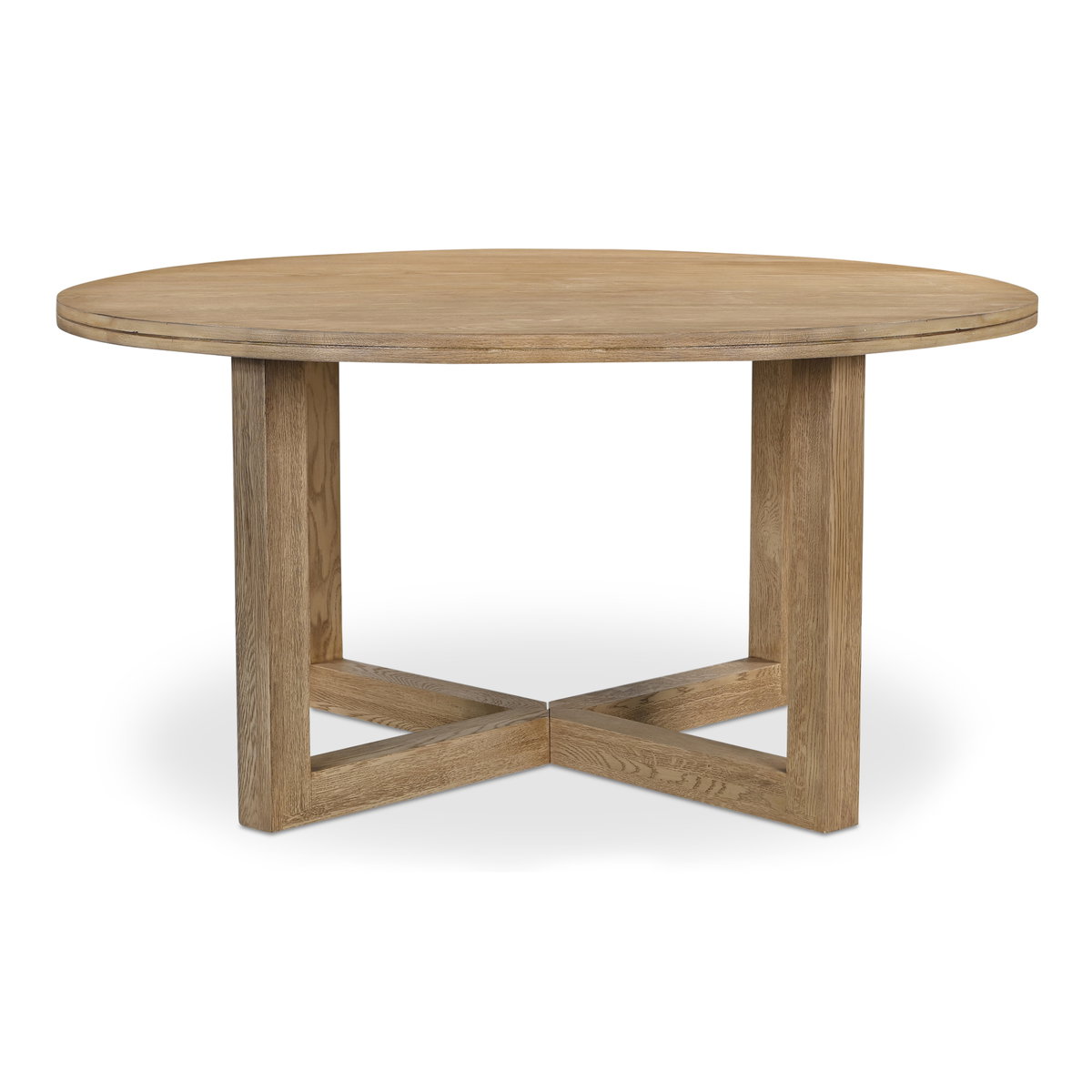 Joel Dining Table Natural, by Moe's Home, 60" width x 30" height x 60" depth View 1