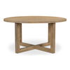 Joel Dining Table Natural, by Moe's Home, 60" width x 30" height x 60" depth thumbnail 1