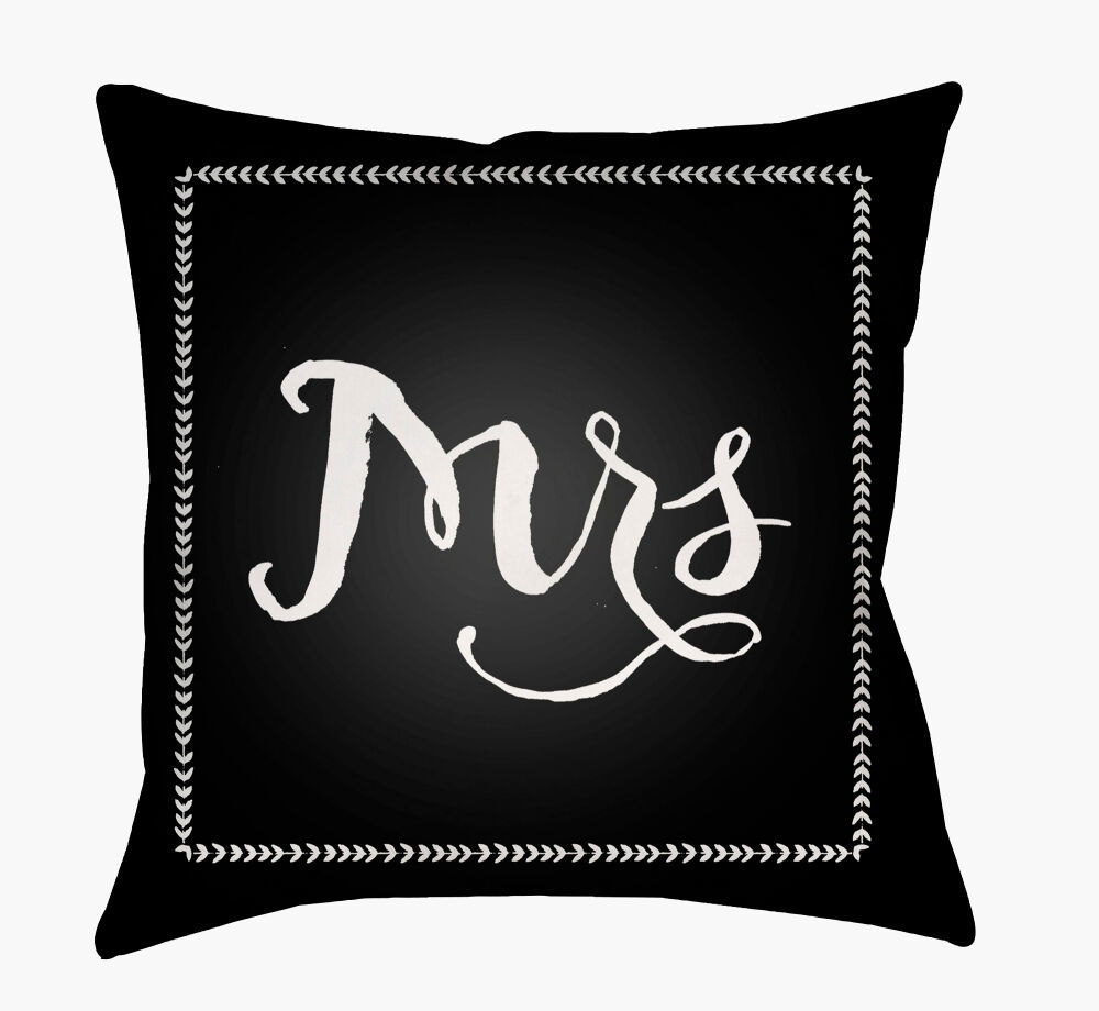 Wife Accent Pillow, Decorative Pillow by Surya, 18" length x 18" width