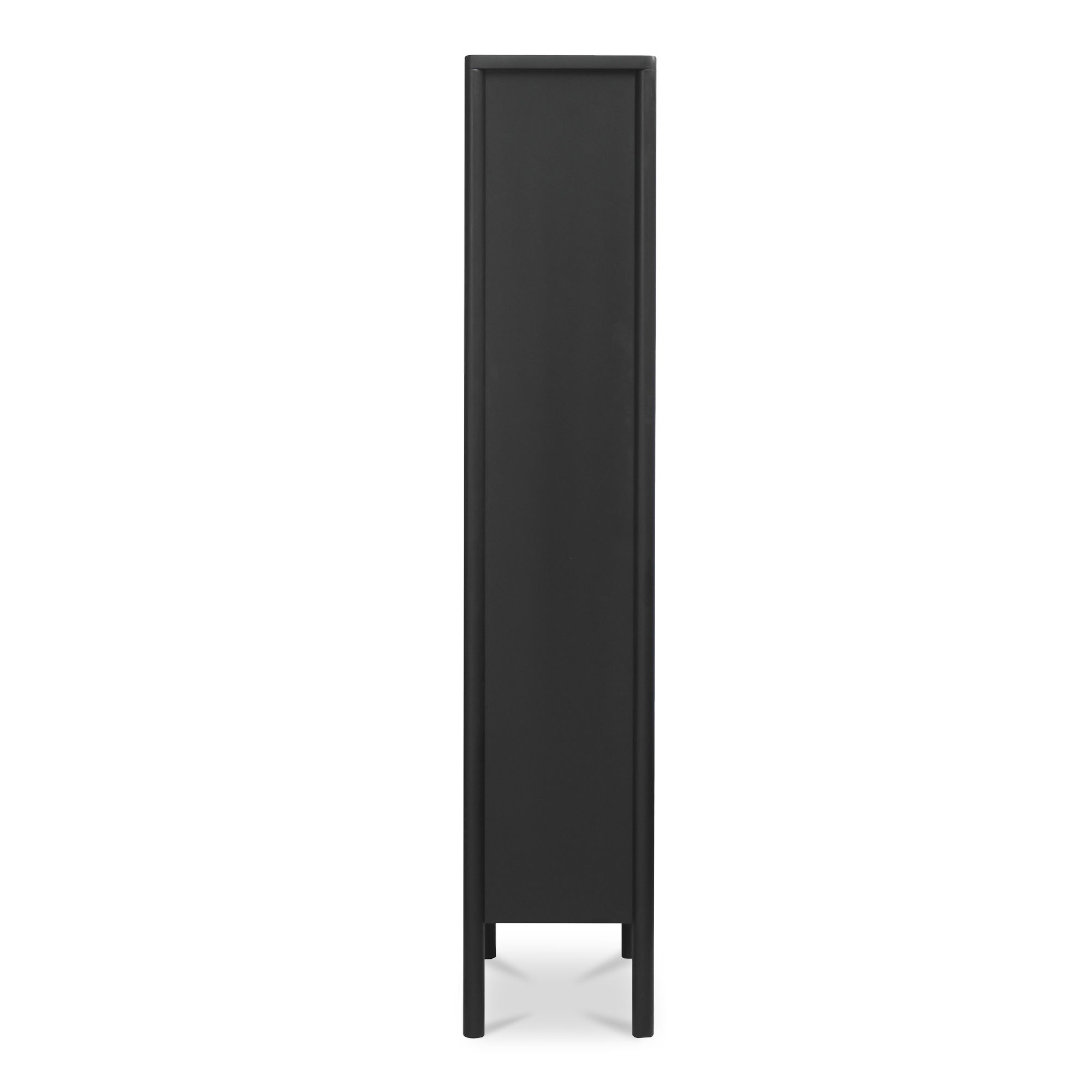 Hannah Tall Cabinet Black, Cabinets & Sideboard by Moe's Home, 35" width x 86.2" height x 16.9" depth View 3