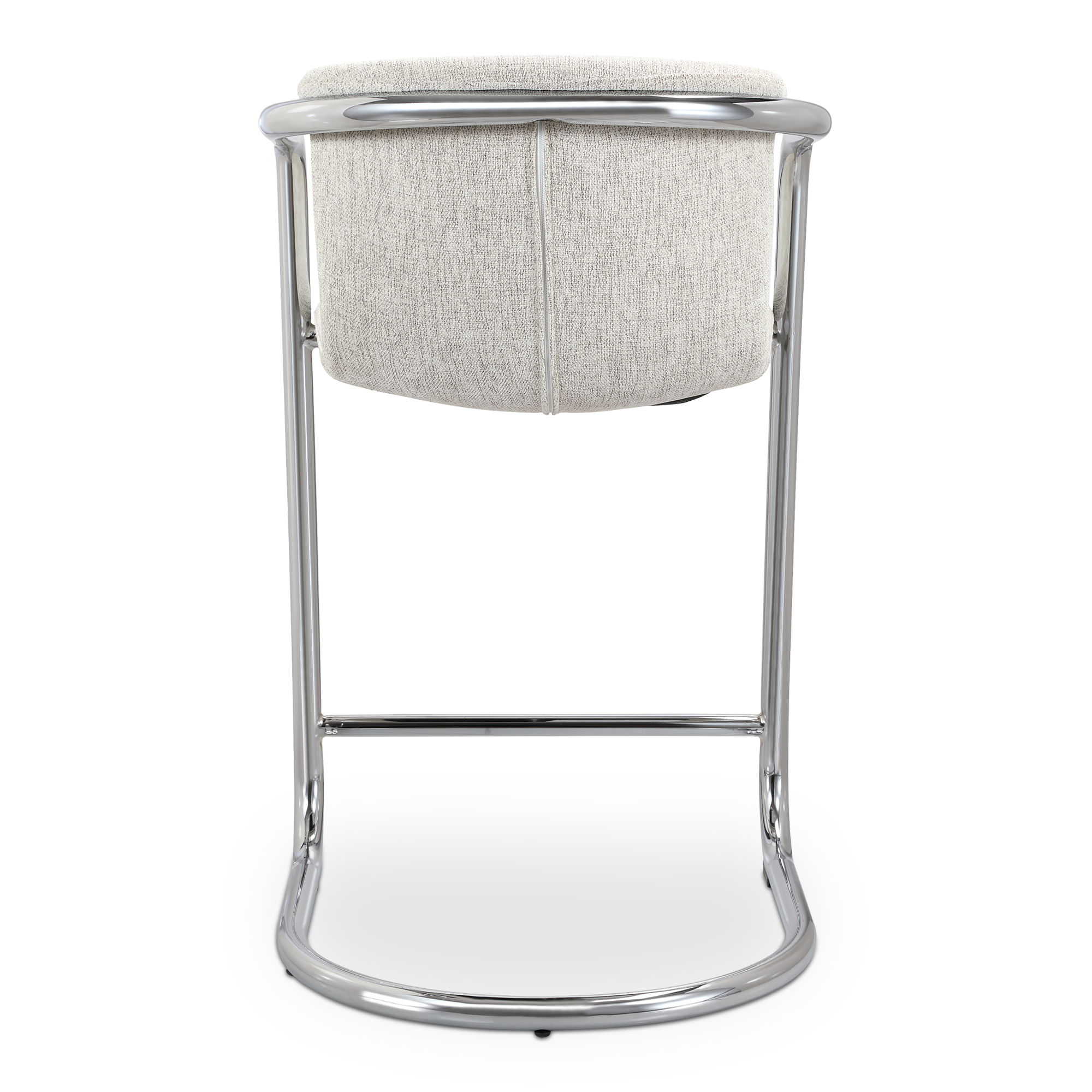 Freeman Chrome Frame Counter Stool Blended Cream - Set Of Two large image 