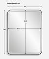 Crofton Lighted Black Large Mirror thumbnail 2