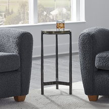 Online Designer Bathroom Eternity Iron & Glass Accent Table