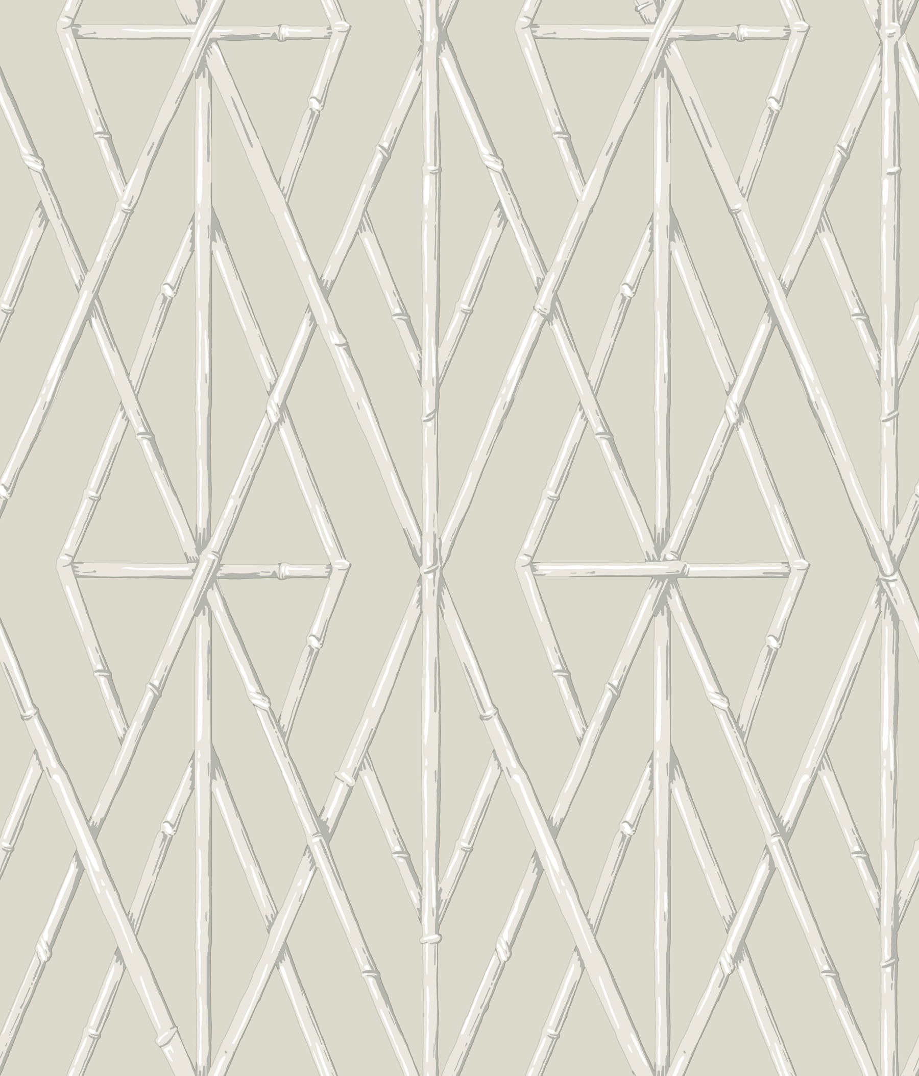 Riviera Bamboo Trellis Cream Wallpaper large image 