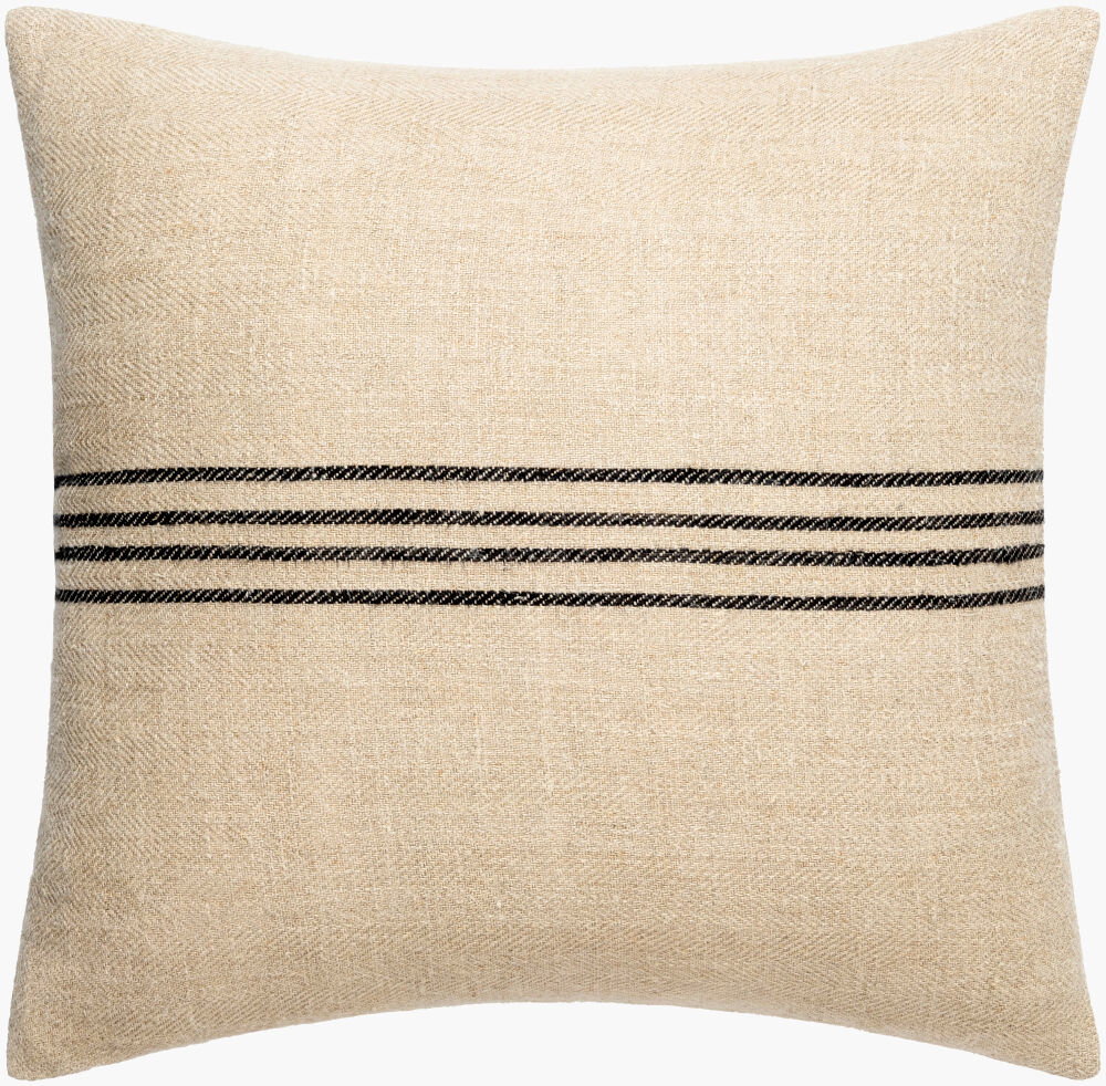 Brett Lumbar Pillow Down, Decorative Pillow by Surya, 13" length x 20" width